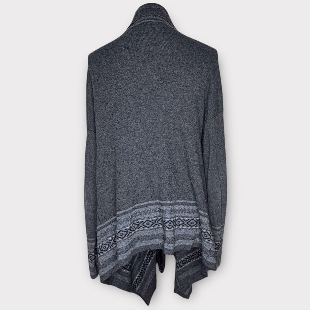 Eddie Bauer Gray Geometric Pattern Waterfall Card… - image 2